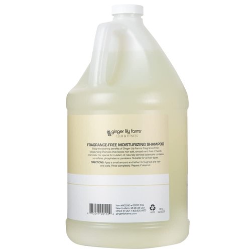 Ginger Lily Farms Club & Fitness Body Wash + Shampoo + Conditioner Bundle, Fragrance Free