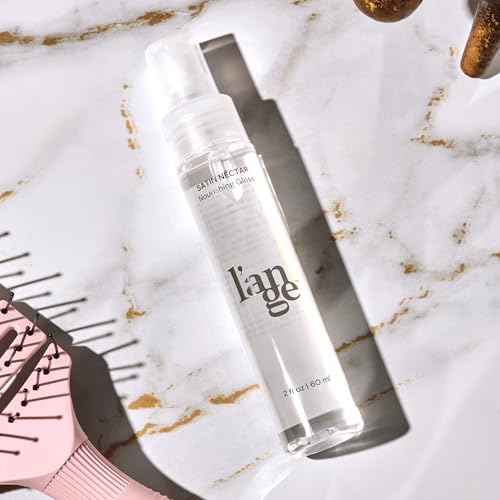 L'ANGE HAIR Satin N?ctar Nourishing Gloss | Hair Serum for All Hair Types | Smoothing Serum with Antioxidants and Vitamins | Salon Hair Spray for Blowouts | Anti Frizz Hair Gloss (2 Fl Oz)