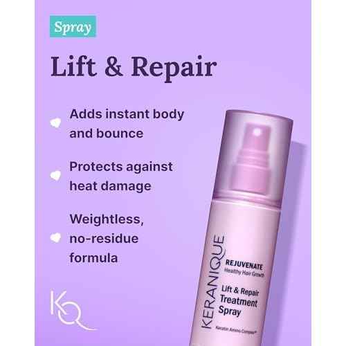 Keranique Hair Growth Treatment for Women - Minoxidil Regrowth System with Hydrating Shampoo, Conditioner, Volumizing Spray, and Hair Loss Treatment