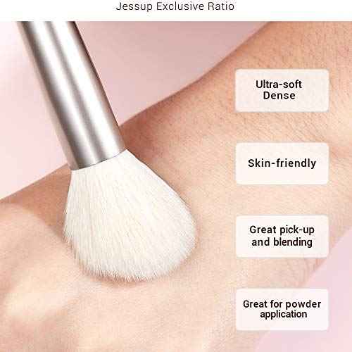 Jessup Makeup Brushes Set Professional Makeup Brush Eyeshadow Blending Powder Foundation Blusher Concealer 25pcs with Cosmetics Storage Box, Blushing Bride T295