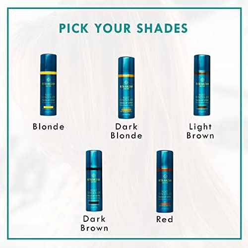 Rita Hazan Root Concealer Touch Up Spray - Instant Spray To Cover Up Roots - Quick Drying, Water-Resistant Formula - Temporary Hair Color Spray for Gray Roots - 2 oz. Root Spray