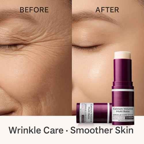 Calcium Volume Multi Balm 2 Pack ? Wrinkle Care Stick with Collagen Extract, Hydrating & Firming Multi Balm for Eyes, Neck, Smile Lines ? Portable Anti-Aging Moisturizing Stick