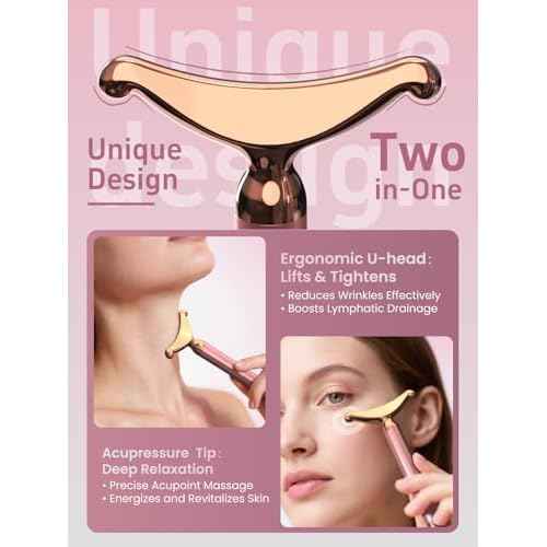 Face Massager Tool/Facial Massager Pro: Electric Lifting Device for Face & Neck - Anti-Aging Skin Firming, Reducing Wrinkles/Dark Circles - at-Home Facial Sculptor