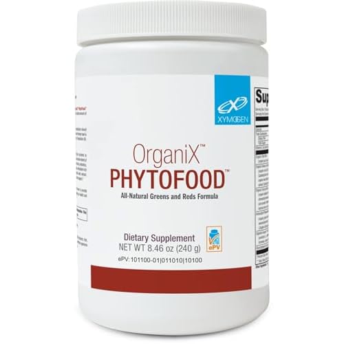 XYMOGEN OrganiX Phytofood - Reds and Greens Superfood Powder with Vitamin C - Fruits and Vegetables Supplements to Support Digestive Health - Organic & Gluten Free (30 Servings)