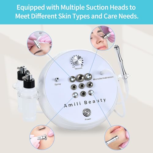 Diamond Microdermabrasion Machine for Women, 2 in 1 Professional Dermabrasion Facial Tool for Salons and Home Use, Creative Gift for Women Men