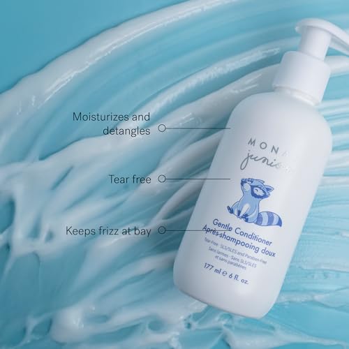 MONAT Junior¢â Gentle Shampoo and Conditioner Set ? Safe, Tear-Free, Anti-Frizz, All-Natural, Sulfate- & Paraben-Free Hair Care for Kids ? 414 ml. (14 fl. oz.)
