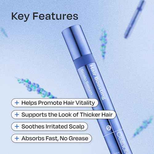 Celladix Hair Boosting Scalp Serum ? Hair Growth Roll-on Tonic with Rosemary, Biotin, Spicules Hyaluronic Acid & Panthenol ? For Women & Men ? Supports Healthy Scalp & Fuller Hair 0.5 fl oz
