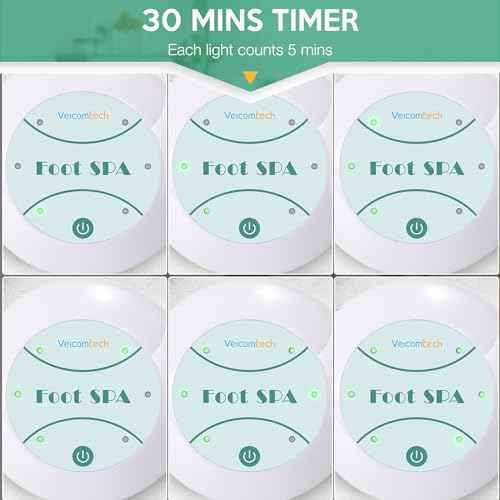 Portable Ionic Detox Foot Bath Machine, Ionic Detox Foot Spa Chi Cleanse with 5 Liners for Home Use Spa Club Salon or Holiday Travel Gift US Stock(Tub not Include)