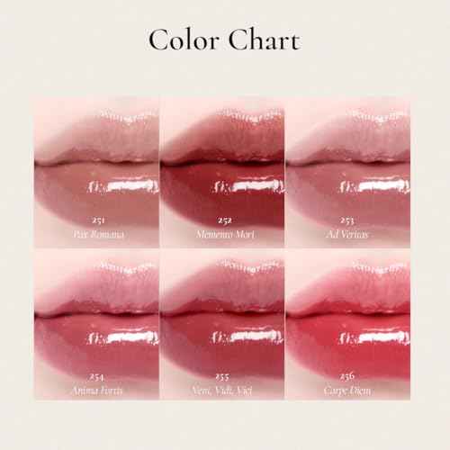 DINTO Blur-Glowy MINI Lip Tint (257 Ave Maria) - Glossy Finish, Hydrating, Long Lasting, Lightweight Texture, Non-Sticky, Vegan & Cruelty-Free, Korean makeup (11 colors)