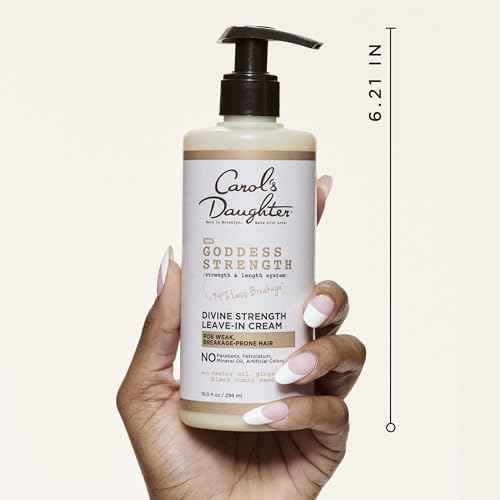 Carol's Daughter Goddess Strength Leave In Conditioner Cream, 10 Fl Oz - Strengthening and Moisturizing for Wavy, Curly Hair