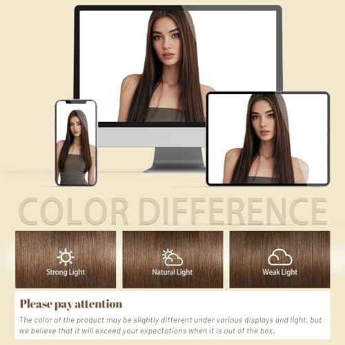 DNE Tape in Hair Extensions Real Human Hair 20 inches 20Pcs/50g/Pack Seamless #4 Medium Brown Dark Color Straight Invisible Double Sided Tape in Hair Extensions for Women/Girls (#4, 20 inch)