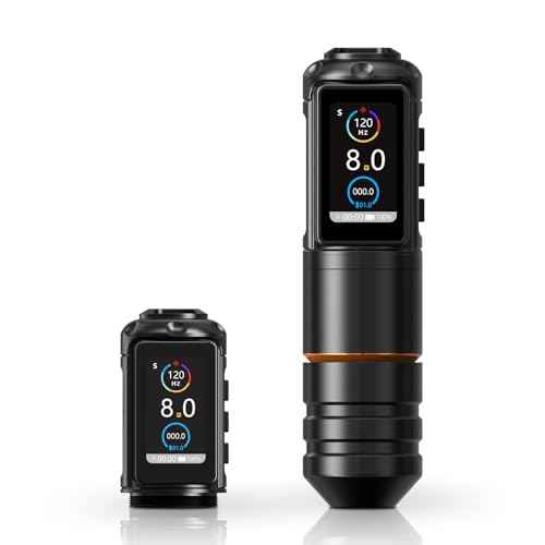 Ambition Ninja Pro Tattoo Machine with Coreless Motor - Rotary Cartridge Tattoo Pen with 2000mAh Power Supply for Professionals and Beginners Tattoo Artists