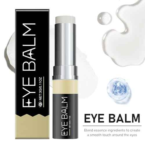Under Eye Balm Stick for Under Eyes Bags,2025 New Turmeric Cream Erases Eyes Bags Within Minutes,Erase for Dark Circles Puffiness,Moisturizing Under Eye Balm for Travel Care Serum for Women(2PCS)