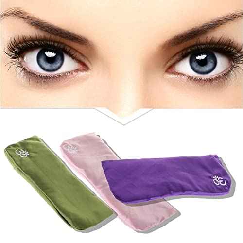 Yoga Eye Pillow£¬Silk£¬Cassia Seed Lavender Massage Relaxation Mask£¬Aromatherapy Eye Pillow for Home Fitness (Color : Purple)