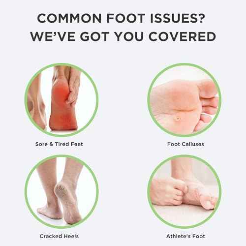 Foot Callus Remover Gel Set - Professional Callus Remover for Feet, Calloused Feet Remover Gel - Pedicure Kit & Foot Spa Tools - Feet Callus Remover - 8oz w/ 16oz Tea Tree Oil Foot Soak - USA