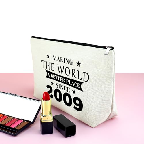 Mxrymvu 16th Birthday Gifts for Girls Makeup Bag Sweet 16 Gifts For Her Teens Sister Daughter Niece 16 Years Old Girl Birthday Adult Gift Best Friend Granddaughter Sixteen Birthday Gift Cosmetic Bag