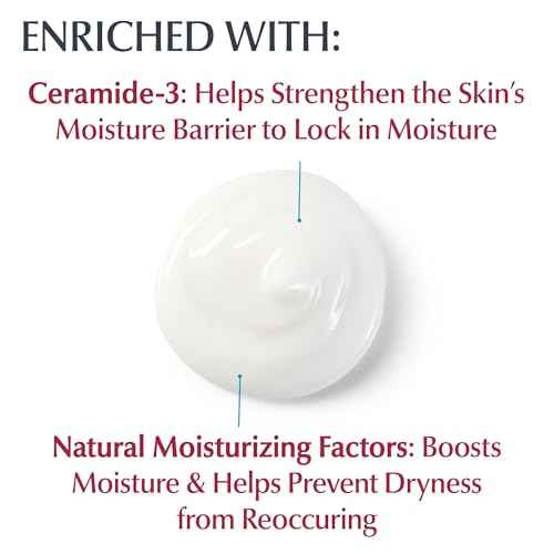 Eucerin Advanced Repair Foot Cream for Dry Feet and Heels, Repairs Very Dry, Rough Skin, Fragrance Free, Non Greasy, Fast Absorbing, Travel Size Lotion, 3 Oz Tube, Pack of 3
