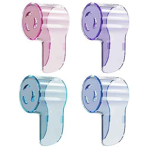 Toothbrush Head Covers for Oral B iO Toothbrush Heads, Toothbrush Caps Suitable for Oral B Round Electric Toothbrush Head, iO Brush Head Covers for Travel & Home (4 Pcs, Colourful)