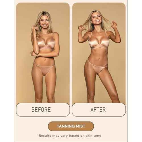 Peta Jane Sunless Tanning Mist 7oz - Made in the USA - Lightweight, Non-Sticky, Streak-Free, Vegan, Natural-Looking Glow