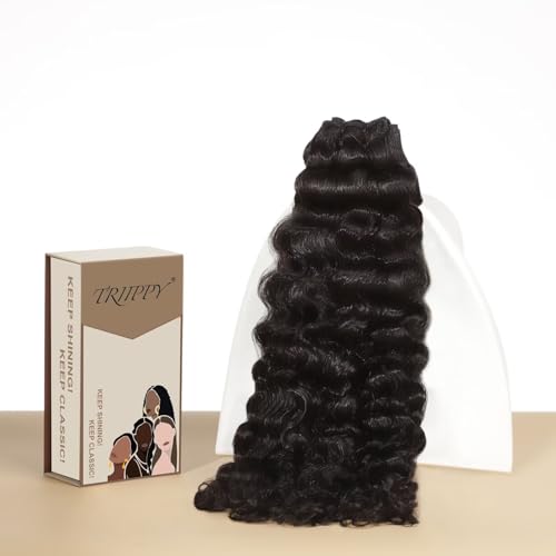 TRIIPPY Real Raw Sea Wavy Bundles Human Hair,100% Cambodian Raw Hair Sew-In Weave Single Bundle,Triple The Lifespan Over Regular Virgin Hair Bundle,No.1 Raw Hair Brand On Amazon(14 Inch)