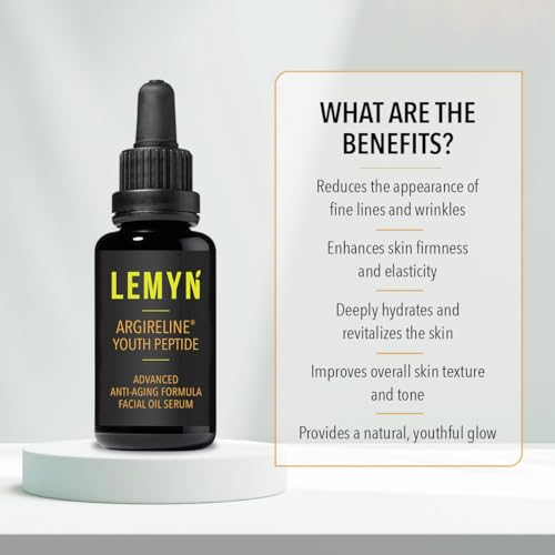 Argireline Youth Peptide Face Oil Serum | Anti-Aging, Hydrating, and Firming | Freshly Made Skincare | 30ml