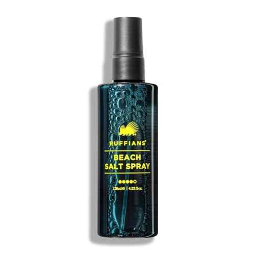 Ruffians Beach Salt Spray, Sea Salt Spray for Hair Men and Women, Texturising Volume Mist for Hydrated, Texture for Fine Hair, Natural Finish, 125ml