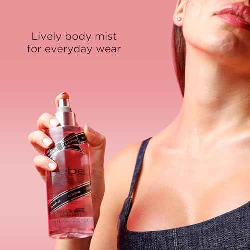 Bebe Silver Body Mist - Body Spray for Women with Mango, Tuberose, Peony, Jasmine, Rose, Cedarwood, Musk, and Sandalwood Fragrance Mist - 8.4 oz