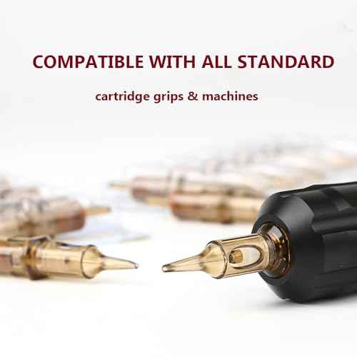 Tattoo Cartridges Needles with Membrane Mixed Sizes Box of 50 Pcs (50PCS # 12RM Mixed,5,7,9,11,13)