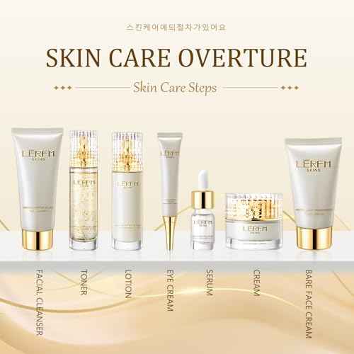 Korean Skincare Set - 10pcs - Face Care with Collagen, Niacinamide, Hyaluronic Acid - Smoothing Skin & Firming Skin,Hydrating Skincare kit Include Toner, Serum, Lotion, Eye Cream, Face Cream
