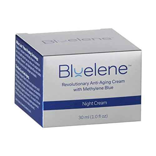 Bluelene Night Cream, Revolutionary Anti Wrinkle Face Cream with Methylene Blue (30 ml). Suitable for Sensitive Skin