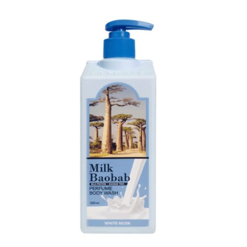 Milk Baobab White Musk Body Wash 1+1 500ml/16.90 fl oz (Pack of 2)