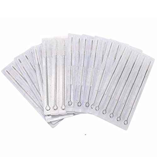 Tattoo Needles Set,DOWEI 100PCS Disposable Mix Tattoo Needles Size Round Liner 3RL 5RL 7RL 9RL Round Shader 3RS 5RS 7RS 9RS,5M1 7M1 for Tattoo Machine Kits