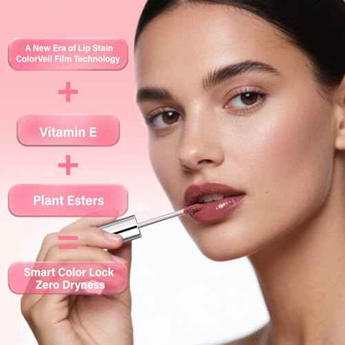 Lip Stain - Lip Stain Peel Off | Waterproof, Transfer-Resistant, Smudge-Proof | Precise Application, One-Peel Finish | Long Lasting Lip Liner Stain for All-Day Color Hold£¨dark brown£©