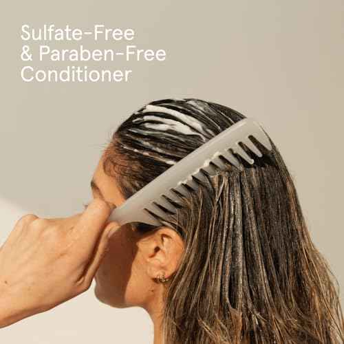 iRESTORE Biotin Hair Conditioner for Damaged Dry Hair - Good for Fine Hair Growth, Volumizing Thickening Conditioner with Ginseng & Argan Oil to Moisturize, Pair With Hair Loss Shampoo