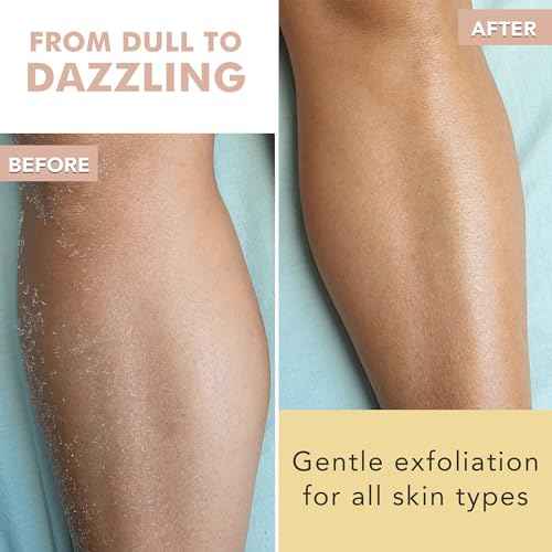 Organic Vanilla Coconut Body Scrub - USA Made Sugar Scrub with Natural Ingredients, Moisturizing Body & Foot Exfoliator for Dry and Sensitive Skin, Removes Dead Skin Cells & Reduces Ingrown Hair