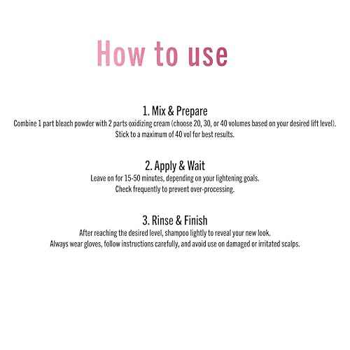 9 Level Bleaching Powder For Hair 17.64 oz - 500g 1.1lbs, Premium 9+ Dust Free Violet , Extra Strength, Up to 9 Levels of Lift, Hair Bleach, Hair Lightener, Hair Bleach Powder