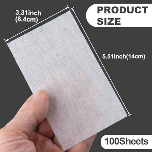 100pcs Perm Papers for Hair, End Wrapping Papers for Perm Rods, Disposable High Temperature Resistant Thick Toughness Hair Curling Styling Paper for Cold Hot Perms (3.3 x 5.5 in)