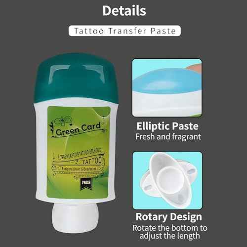 Tattoo Transfer Cream, Gel Skin Solution Professional Transfer Soap Tattoo Supplies Accessories Body Painting Template Primer Suitable for Beginners (1pcs)