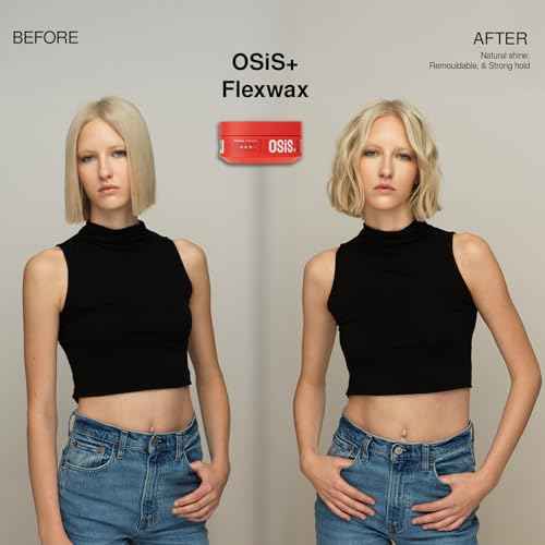 OSiS+ Flexwax - Ultra Strong Cream Wax for Creative Styling & Natural Shine