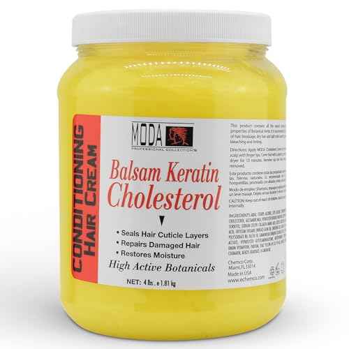 MODA - Cholesterol Deep Conditioning Hair Cream with Keratin, Panthenol, Collagen Amino Acids, Jojoba Oil, and Vitamin E ? 64 Oz