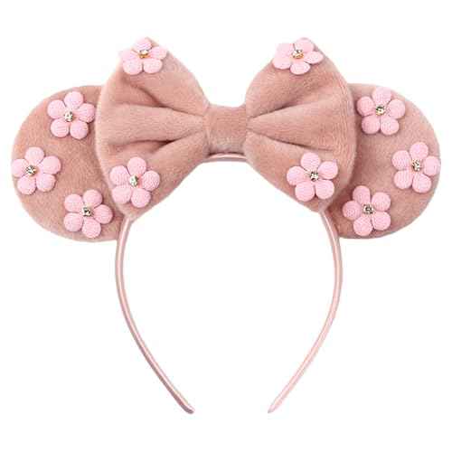 Mouse Ears Headband Halloween Costume Hairband Sequin Bow Christmas Party Cosplay Headwear Party Decor
