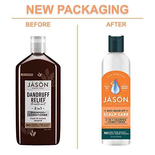 Jason Dandruff Relief Treatment 2-in-1 Shampoo & Conditioner, 12 Oz