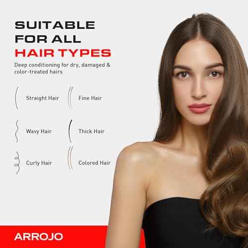 Arrojo Shine Luxe Hair Oil, 1.7 fl oz - Cruelty-Free, Paraben-Free Sulfate-Free Leave-In Oil with Vitamin B5, Jojoba & Sweet Almond ? Intense Hydration & Heat Protectant for All Hair Types