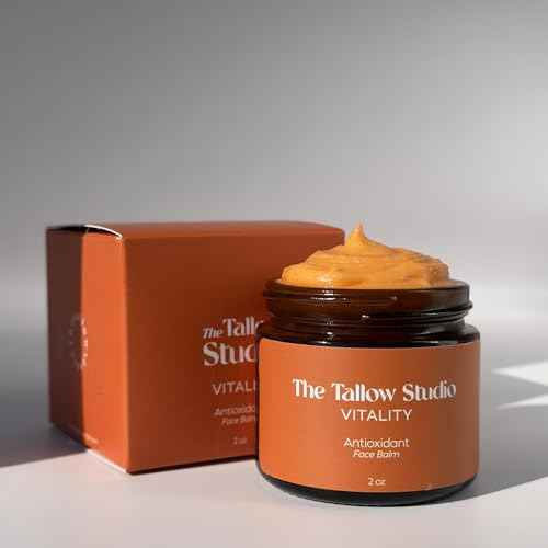 Antioxidant Tallow Face Balm - 100% Grass Fed & Organic | Handmade in Small Batches (2oz)