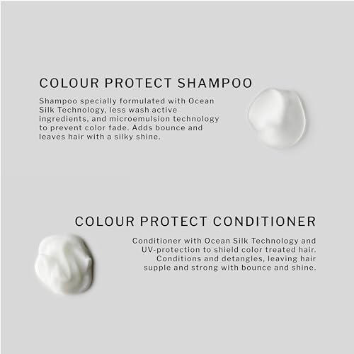SACHAJUAN Colour Protect Shampoo and Conditioner Set | Ocean Silk & Microemulsion Technology to Prevent Color Fade and Preserve Brilliance | UV Defense | Vegan & Paraben-Free | Set of 2 (8.45 oz)