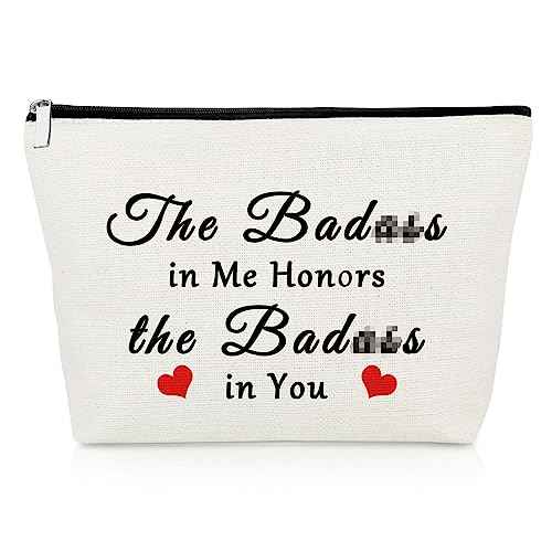 Funny Encouragement Gifts for Women Makeup Bag Inspirational Gifts for Best Friend Novelty Gifts for Soul Sister Birthday Gifts for Coworker Besties Bff Cosmetic Pouch Bag Christmas Motivational Gifts