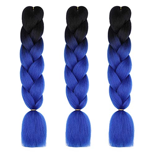 Rainbow Braiding Hair Pre Stretched Top Silky Braid Hair Extensions Kanekalon Synthetic Hair For Braiding
