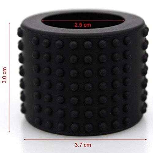 Black Tattoo Supply Food Grade Silicone Grip Cover Dia 25xH30mm for Tattoo Grip Pen Accessories Supply Supplies, Temporary Tattoo£¨3.7cm*3cm£©