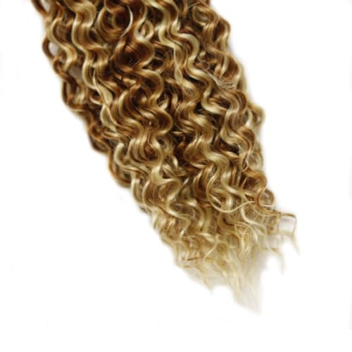 Highlight Bundles Blonde Kinky Curly Human Hair Bundle #30 Human Hair Bundle 20 22 24 Inch 3 Bundles
