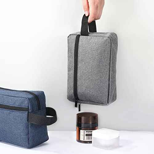 Sanwuta 8 Pcs Travel Toiletry Bag for Men Waterproof Grooming Bag Portable Cosmetic Storage Makeup Pouch Organizer with Large Capacity Groomsmen Gifts for Wedding Day